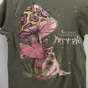 Melanie‎ Martinez Portals T-Shirt M Green Mushroom Fairy Band Concert Merch